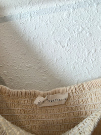By Together Smocked Puff Sleeve Top (M)