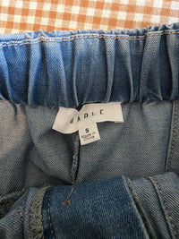 Mable Pleated Denim Shorts (S)