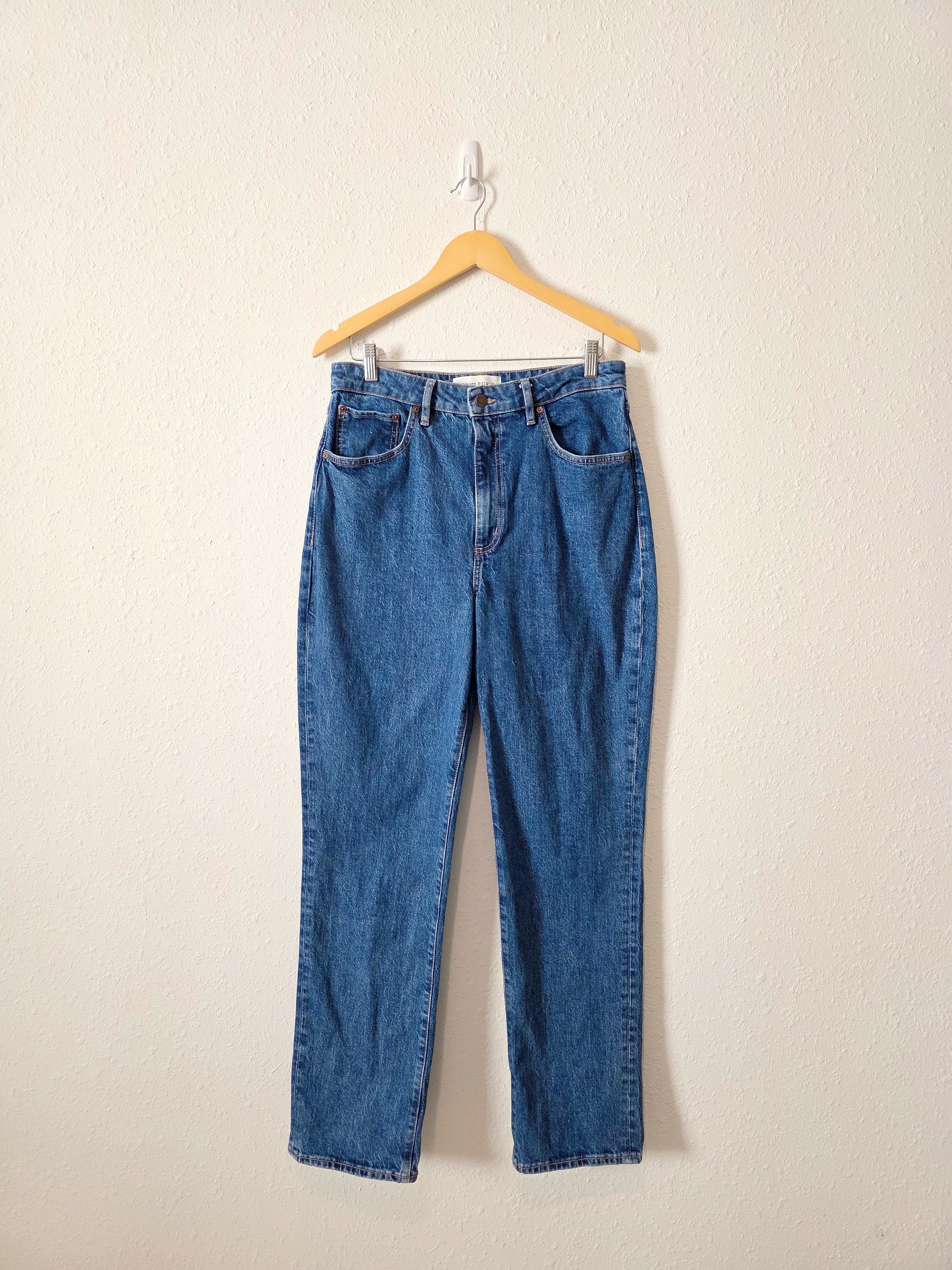 Denim Forum Baggy Straight Jeans (30)