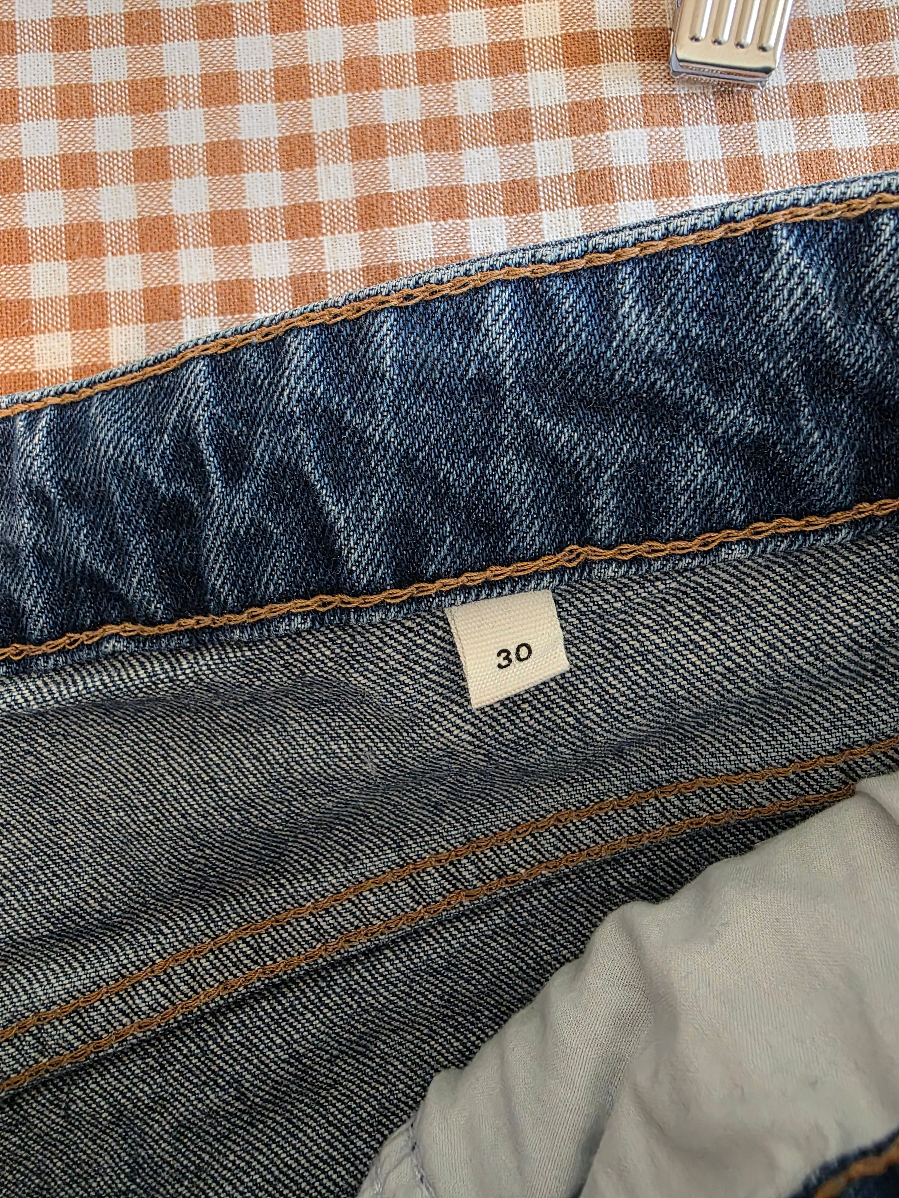 Denim Forum Baggy Straight Jeans (30)