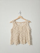 NEW Cream Crochet Tank (S)