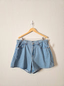 NEW Light Wash Baggy Denim Short (16)