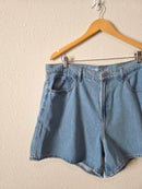 NEW Light Wash Baggy Denim Short (16)