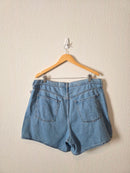 NEW Light Wash Baggy Denim Short (16)