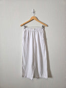 White Linen Pull On Pants (XS)