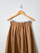 Camel Cotton Maxi Skirt (XS)