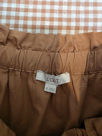 Camel Cotton Maxi Skirt (XS)