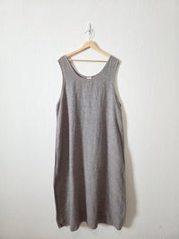 Vintage Linen Cotton Maxi Dress (1X)