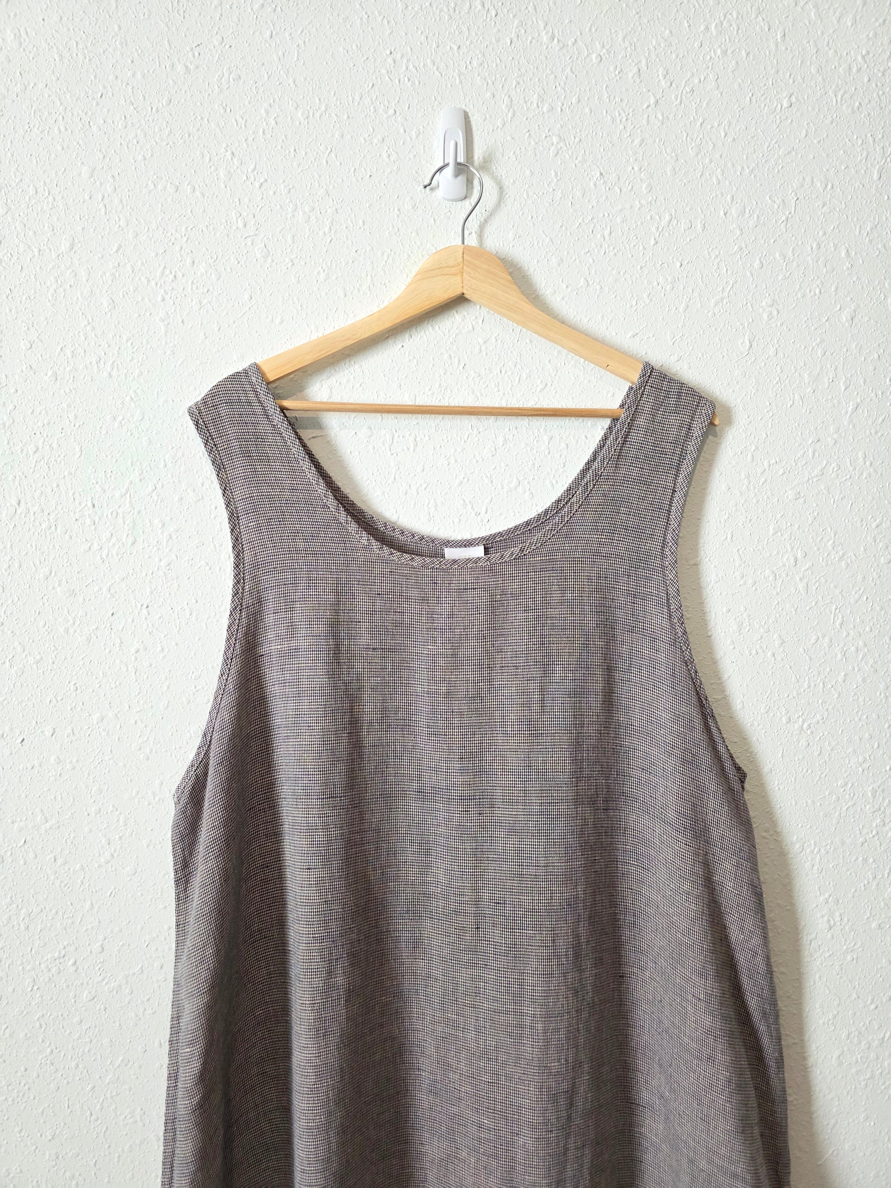 Vintage Linen Cotton Maxi Dress (1X)