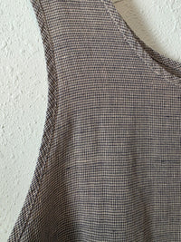 Vintage Linen Cotton Maxi Dress (1X)