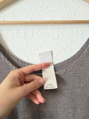Vintage Linen Cotton Maxi Dress (1X)