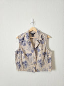 Vintage Floral Linen Cotton Top (10)