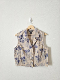 Vintage Floral Linen Cotton Top (10)