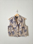 Vintage Floral Linen Cotton Top (10)