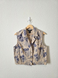 Vintage Floral Linen Cotton Top (10)