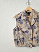 Vintage Floral Linen Cotton Top (10)