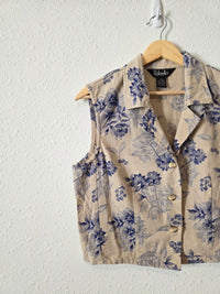 Vintage Floral Linen Cotton Top (10)