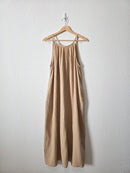 Neutral Cotton Gauze Maxi Dress (L)
