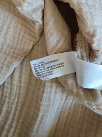 Neutral Cotton Gauze Maxi Dress (L)