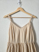 Gingham Cotton Midi Dress (S)