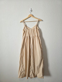 Gingham Cotton Midi Dress (S)