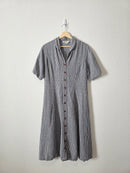 Vintage Eddie Bauer Gingham Midi Dress (L)