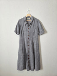 Vintage Eddie Bauer Gingham Midi Dress (L)