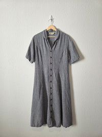 Vintage Eddie Bauer Gingham Midi Dress (L)