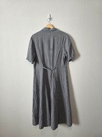 Vintage Eddie Bauer Gingham Midi Dress (L)