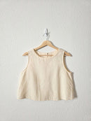 Grae Cove Linen Cotton Tank (S)