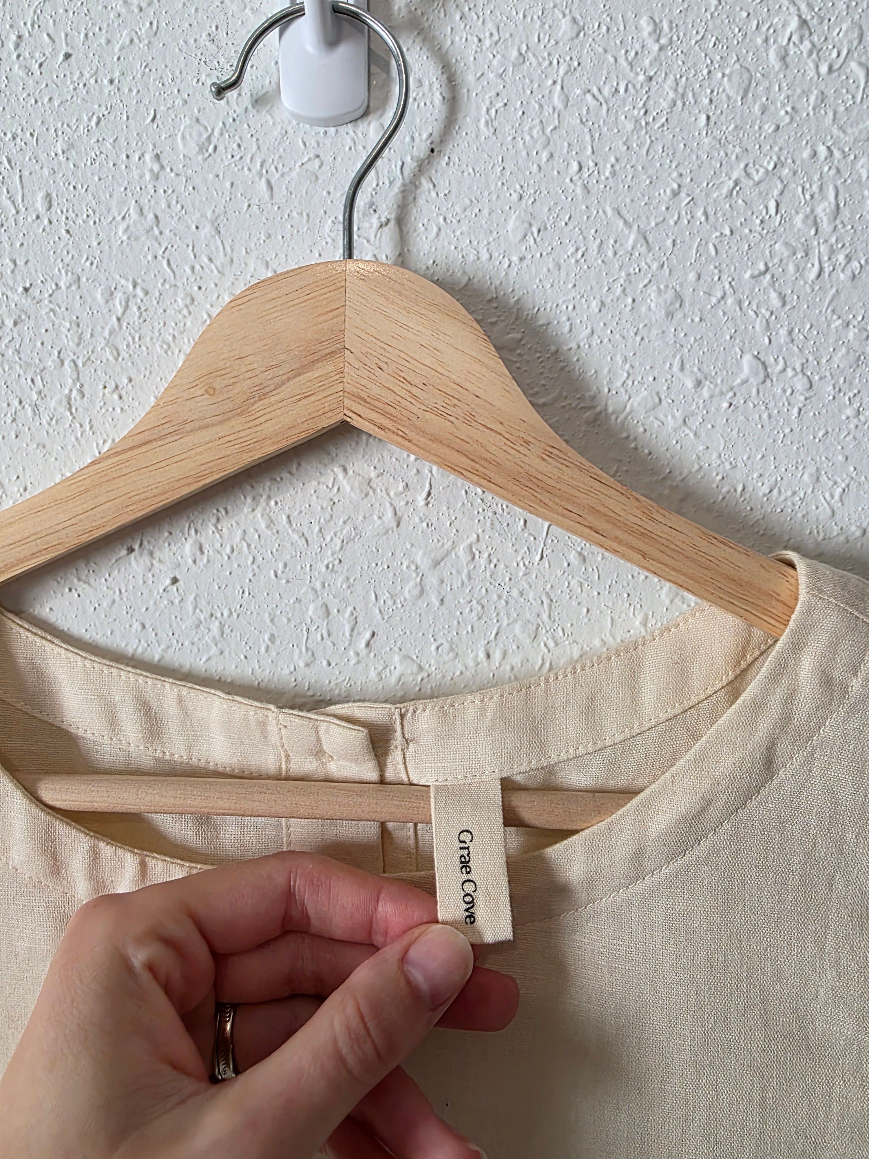 Grae Cove Linen Cotton Tank (S)