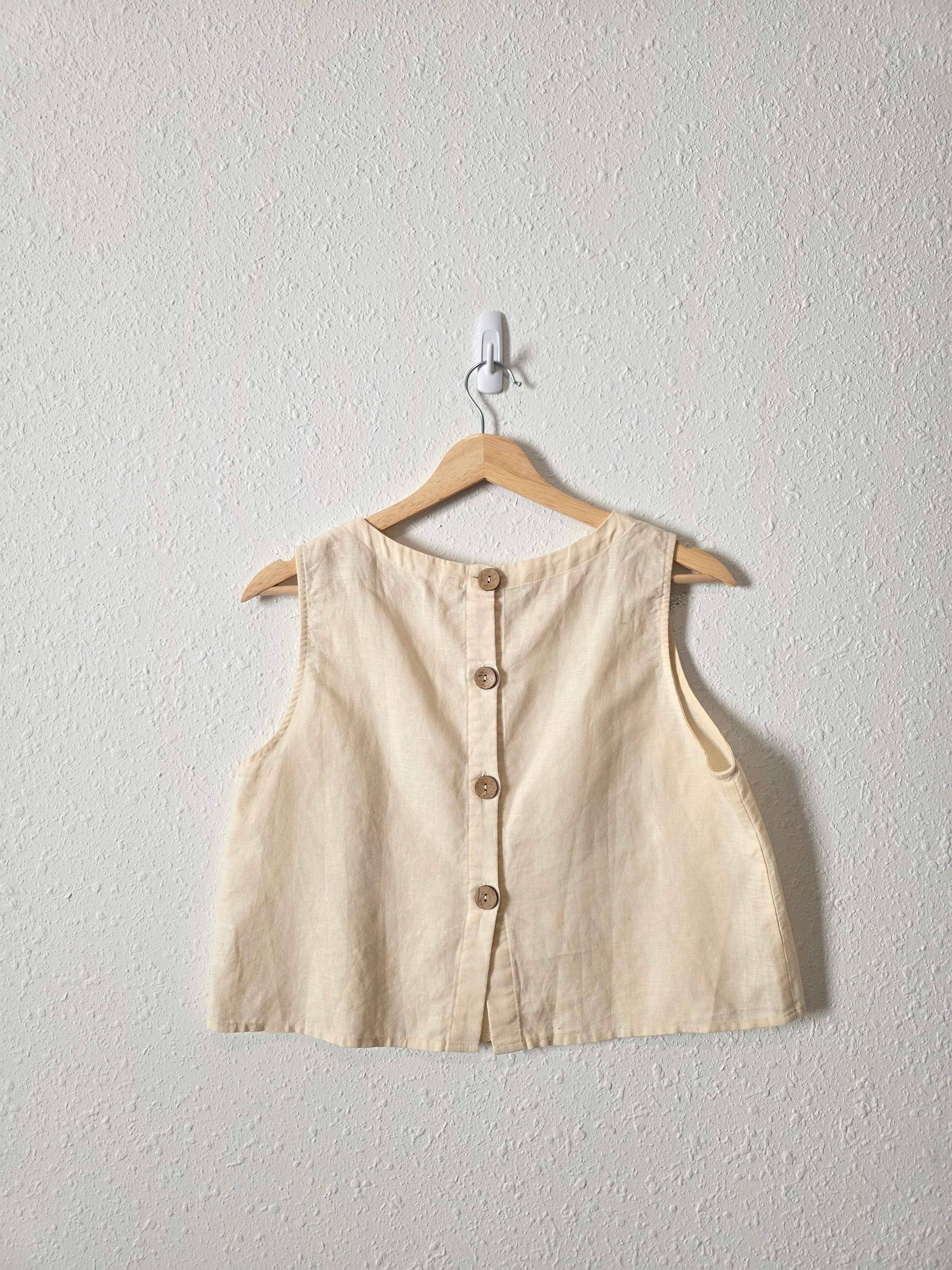 Grae Cove Linen Cotton Tank (S)