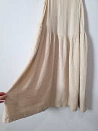 Black Crane Oversized Cotton Midi Dress (XS)