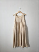 Black Crane Oversized Cotton Midi Dress (XS)