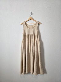 Black Crane Oversized Cotton Midi Dress (XS)