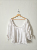 Eyelet Puff Sleeve Top (XL)