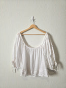 Eyelet Puff Sleeve Top (XL)