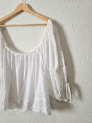 Eyelet Puff Sleeve Top (XL)