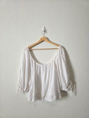 Eyelet Puff Sleeve Top (XL)