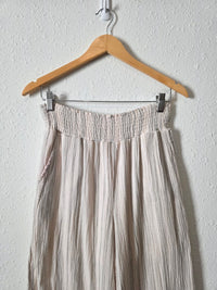 Striped Wide Leg Gauze Pants (S)