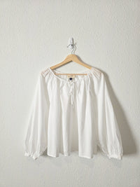 Cotton Puff Sleeve Top (M)