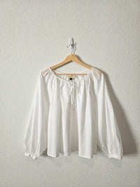 Cotton Puff Sleeve Top (M)