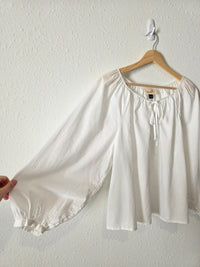 Cotton Puff Sleeve Top (M)