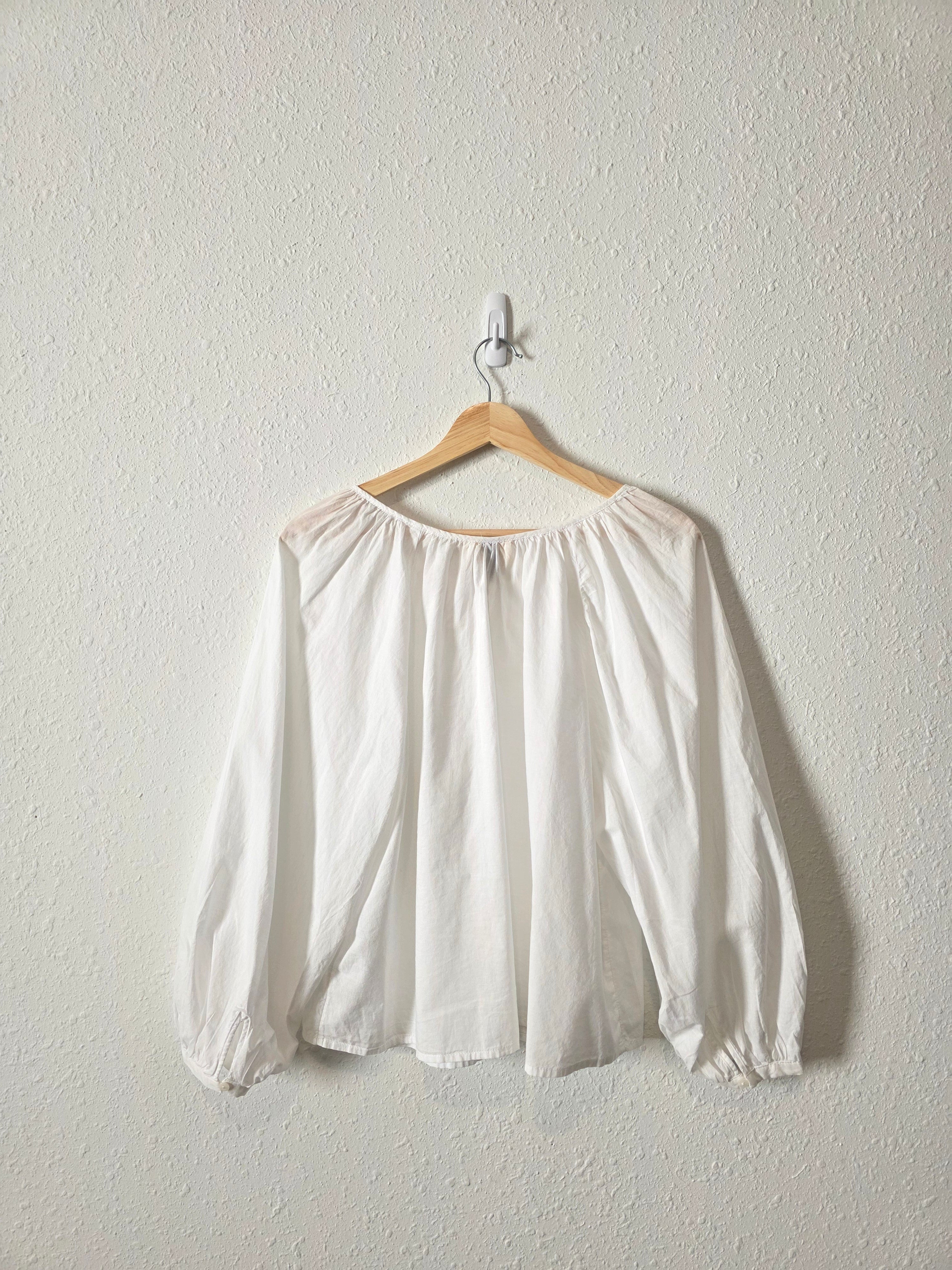 Cotton Puff Sleeve Top (M)