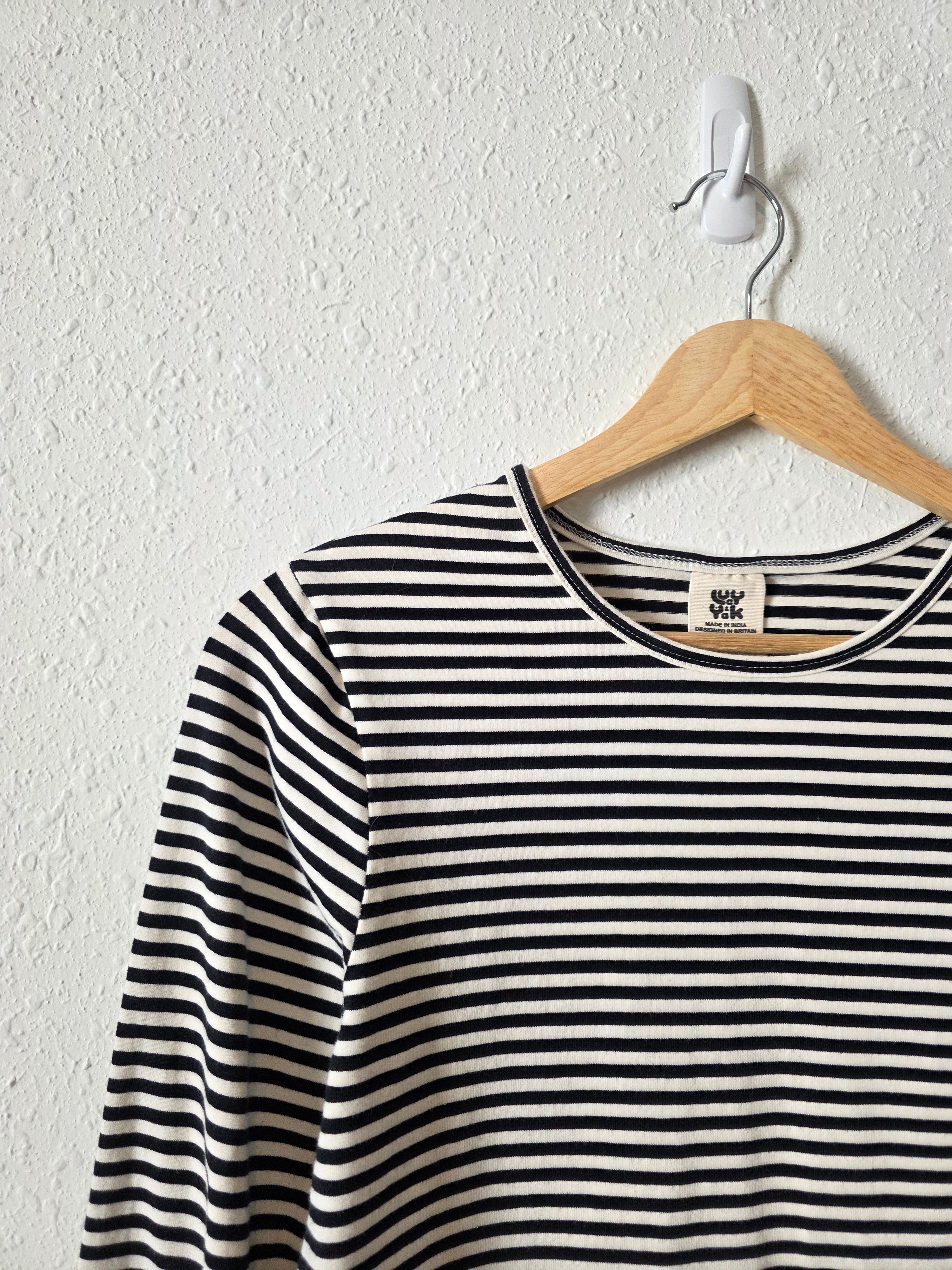 Lucy & Yak Black Striped Tee (S)