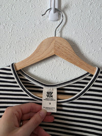 Lucy & Yak Black Striped Tee (S)