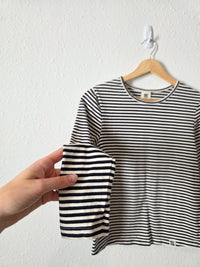 Lucy & Yak Black Striped Tee (S)