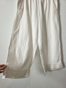Cotton Gauze Wide Leg Pants (L)