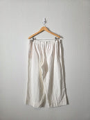 Cotton Gauze Wide Leg Pants (L)