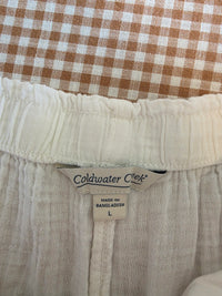 Cotton Gauze Wide Leg Pants (L)